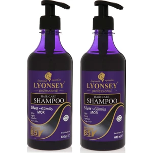 Lyonsey Professional Lyonsey Silver Gümüş Mor Şampuan 400 ml 2 Adet