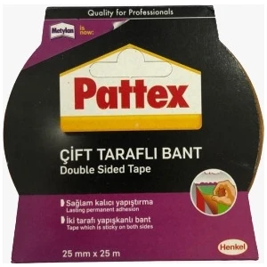 Çift Taraflı Bant Şeffaf 25Mmx25M 1871244