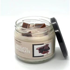 Magnolia Serisi Parça Tasarımlı Çikolata Aromalı Mum