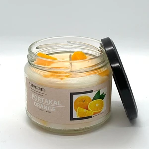 Magnolia Serisi Parça Tasarımlı Portakal Aromalı Mum