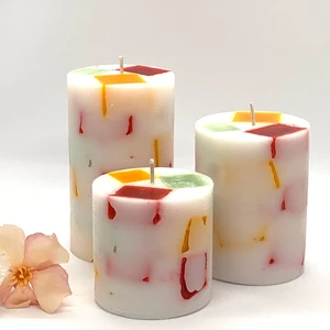 Fruity Parçacık Tasarımlı  Aromalı Mum Seti
