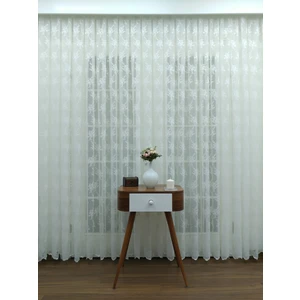Esse Home Ekru Desenli Örme Perde 100 x 200 Sık Pile 1/3
