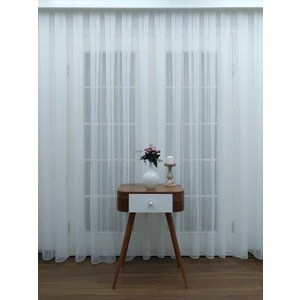 Esse Home Düz Çizgili Örme Tül Perde 300 x 260 Normal Pile 1/2.5