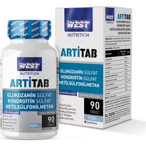 West Nutrition Artitab Glukozamin Sülfat - Kondroitin Sülfat - Msm - Hyaluronik Asit 90 Tablet 1500 Mg