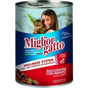 Gatto Biftekli Yetişkin Kedi Konservesi 405GR 24 Adet