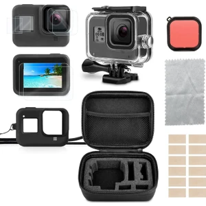 Gopro Hero 8 Başlangıç Aksesuar Seti + Taşıma Çantası