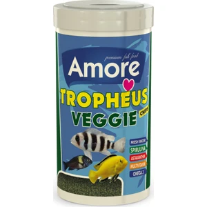 Tropheus Veggie Chips Tanganyika Malawi Bitkisel Algae 250ML Spirulina Sarımsak Balık Yemi