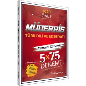 Tercih Akademi Öabt 2020 Müderris Türk Dili ve Edebiyatı 5 x 75 Tamamı Çözümlü Deneme