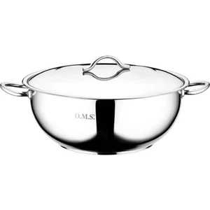 Oms 2006 28 x 10 cm Basık Celık Tencere 5.6 lt