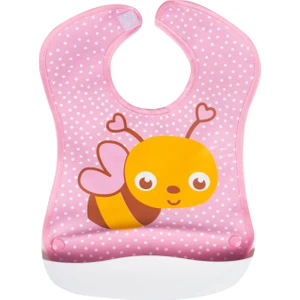 Sevi Bebe Plastik Cepli Önlük - Arı Desen
