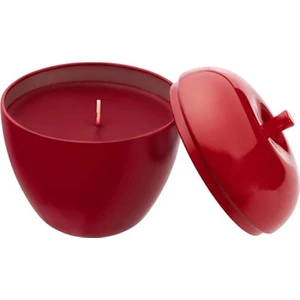 Kırmızı Metal Kutuda Kokulu Mum