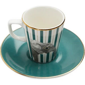Wild Life Elephant Tabaklı Kahve Fincanı 75cc