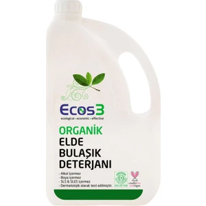 Elde Bulaşık Deterjanı, Organik & Vegan Sertifikalı, Ekolojik, Hipoalerjenik, Aloe Vera’lı, 2500ml