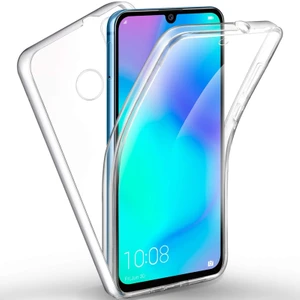 Case Street Huawei P40 Lite E Kılıf Ön Arka Şeffaf Silikon Koruma Şeffaf