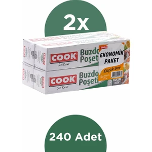 Buzdolabı Poşeti 3+1 Küçük Boy 20 x 30 cm Ekonomik 2'li Paket