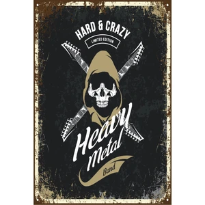 Hayat Poster Heavy Metal Retro Vintage Ahşap Poster