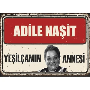 Hayat Poster Adile Naşit Yeşilçam Retro Ahşap Poster
