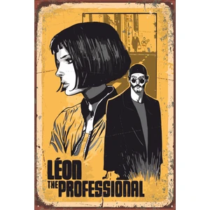 Hayat Poster Leon The Professional Retro Vintage Ahşap Poster