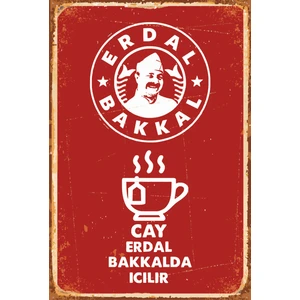 Hayat Poster Leyla ile Mecnun Erdal Bakkal Retro Vintage Ahşap Poster
