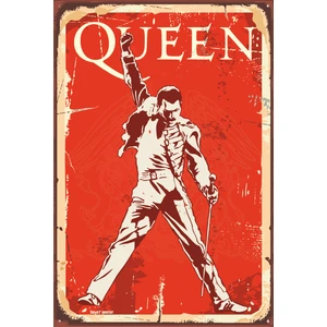 Hayat Poster Queen Freddie Mercury Retro Vintage Ahşap Poster
