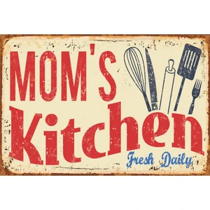 Hayat Poster Moms Kitchen Annemin Mutfağı Retro Vintage Ahşap Poster