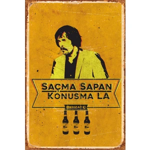 Hayat Poster Behzat Ç Retro Vintage Ahşap Poster