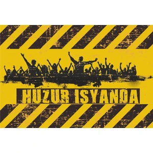 Hayat Poster Huzur Isyanda Retro Vintage Ahşap Poster