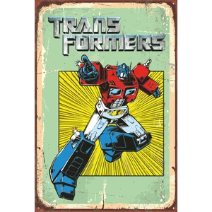Hayat Poster Transformers Retro Vintage Ahşap Poster