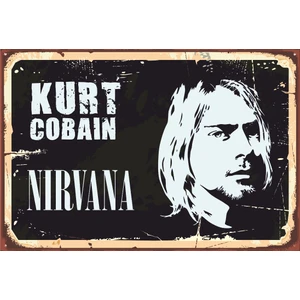 Hayat Poster Kurt Cobain Nirvana Retro Vintage Ahşap Poster