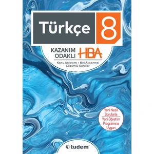 Tudem Yayınları 8. Sınıf Türkçe Kazanım Odaklı HBA