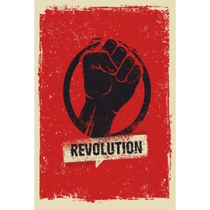 Hayat Poster Revolution Devrim Retro Vintage Ahşap Poster
