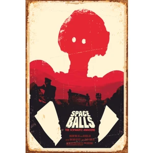 Hayat Poster Space Balls Sinema Retro Vintage Ahşap Poster