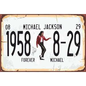 Hayat Poster Michael Jackson Tabela Tarz Retro Vintage Ahşap Poster