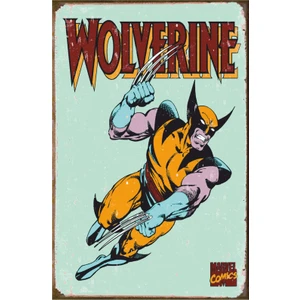 Hayat Poster Wolverine Marvel Retro Vintage Ahşap Poster