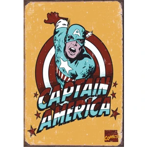 Hayat Poster Captain America Retro Vintage Ahşap Poster