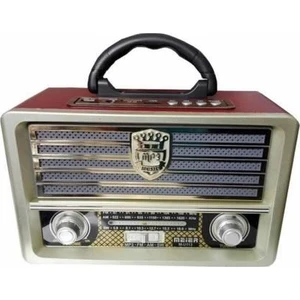 M 113BT Şarjlı Bluetooth Nostaljik Radyo - Krem