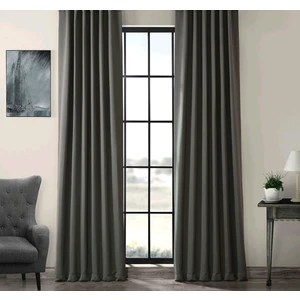 Evdepo Home Hazır Karartma Blackout Pilesiz Fon Perde Antrasit 90 x 270 cm