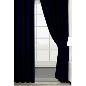 Evdepo Home Hazır Karartma Blackout Pilesiz Fon Perde Lacivert 80 x 240 cm