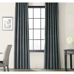 Evdepo Home Hazır Karartma Blackout Pilesiz Fon Perde İndigo 80 x 270 cm