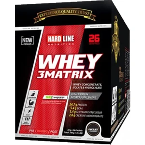 Hardline Whey 3 Matrix 30 gr 26 Saşe Protein Tozu Çikolata Aromalı