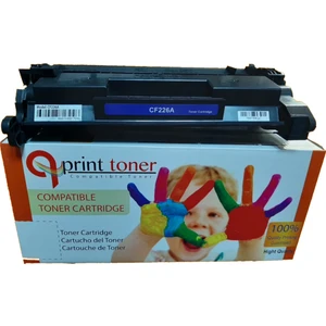 QPRİNT TONER Hp CF226A 3100 Sayfa Chipli Muadil Siyah Toner  M402 M426 MF424 MF426 MF428 MF429 LBP212 LBP214 LBP215 MF421