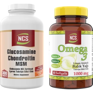Glucosamine Chondroitin Msm 300 Tablet Omega 3 1000 mg 60 Kapsül