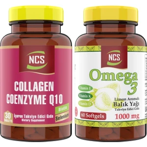 Omega 3 Balık Yağı 60 Softgel Collagen Coenzyme 30 Tablet