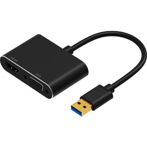 2in1 USB 3.0 HDMI VGA Hd Video Dönüştürücü Adaptör