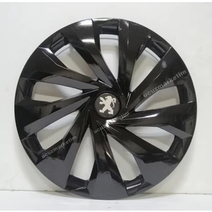 Çobanoğlu Grup Peugeot 15 Inç Piano Black Jant Kapağı 4 Adet + Amblem