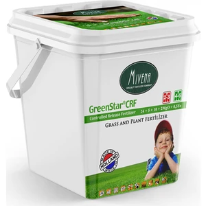 Mivena Greenstar® Crf 24-5-10 + 2 Mgo + 0,5 Fe Çim Ve Bitki Bakım Gübresi