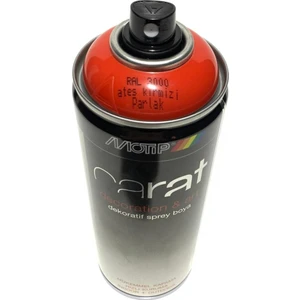 Carat Ral3000 Ateş Kırmızı Sprey Boya 400Ml Made İn Germany