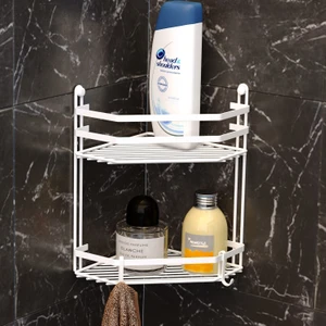 2 Katlı Banyo Rafı Beyaz Es075H