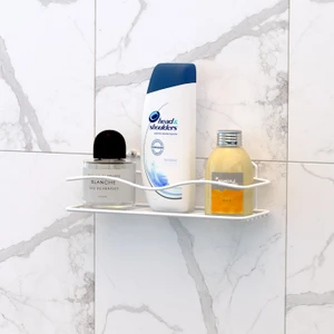 Tek Katlı Banyo Rafı Beyaz Bk011
