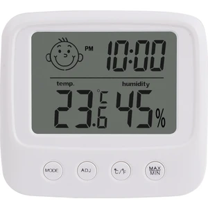 Weather Forecast Çocuklar İçin İç Mekan Termometre Ve Saatli Nem Ölçer Thr339